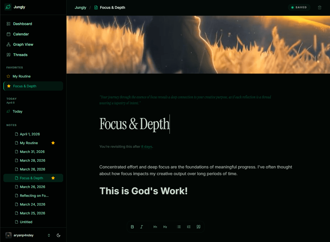 Jungly main screenshot